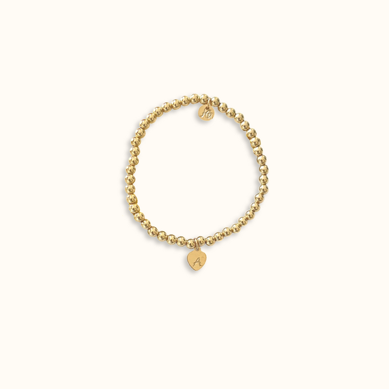 Heart Tag Bracelet Handmade Jewelry Hanging Gem